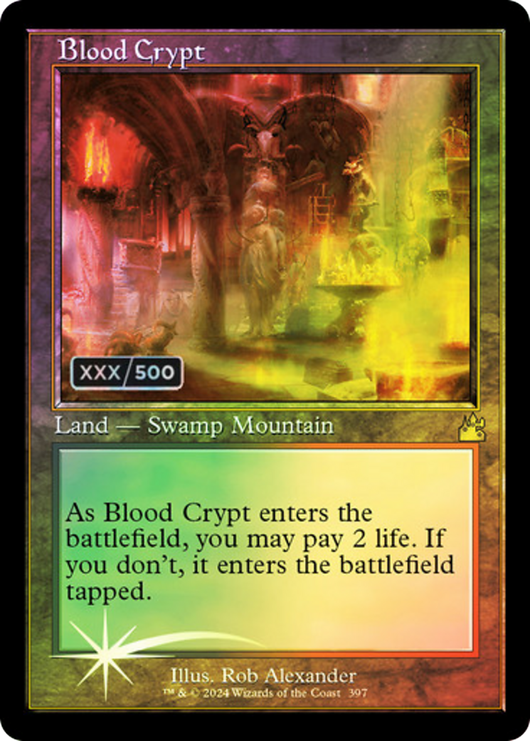 Blood Crypt (Retro) (Serialized) [Ravnica Remastered] - The Mythic Store | 24h Order Processing