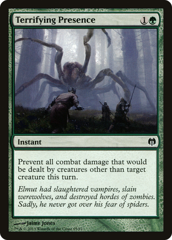 Terrifying Presence [Duel Decks: Heroes vs. Monsters] - The Mythic Store | 24h Order Processing