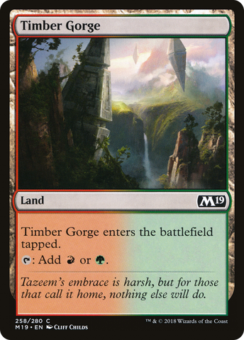 Timber Gorge [Core Set 2019] - The Mythic Store | 24h Order Processing