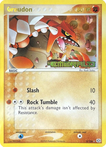 Groudon (5/106) (Stamped) [EX: Emerald] - The Mythic Store | 24h Order Processing