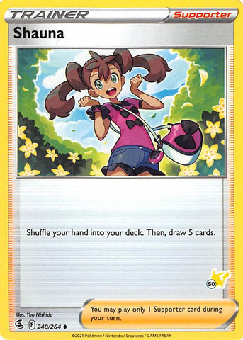 Shauna (240/264) (Pikachu Stamp #50) [Battle Academy 2022] - The Mythic Store | 24h Order Processing