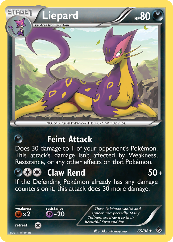 Liepard (65/98) [Black & White: Emerging Powers] - The Mythic Store | 24h Order Processing