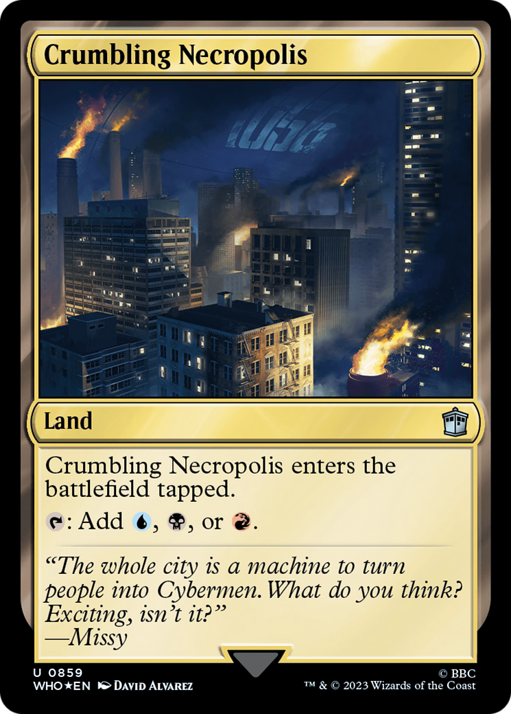 Crumbling Necropolis (Surge Foil) [Doctor Who] - The Mythic Store | 24h Order Processing