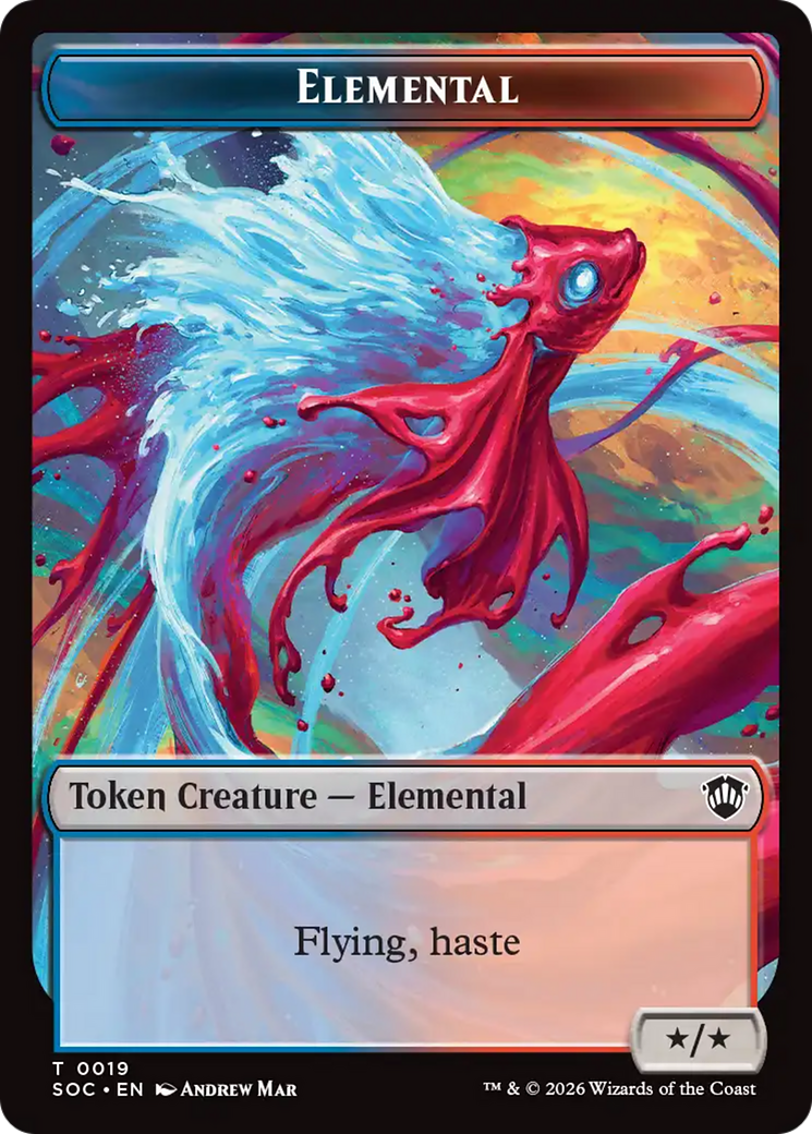 Dragon Illusion // Elemental (0019) Double-Sided Token [Secrets of Strixhaven Commander Tokens] - The Mythic Store | 24h Order Processing