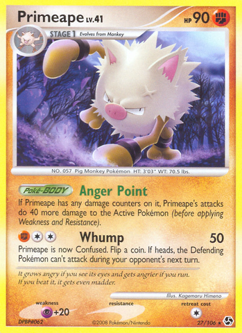 Primeape (27/106) [Diamond & Pearl: Great Encounters] - The Mythic Store | 24h Order Processing