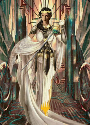Elspeth Resplendent 2 Art Card (Gold-Stamped Signature) [Streets of New Capenna Art Series] - The Mythic Store | 24h Order Processing