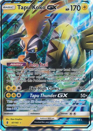 Tapu Koko GX (47/145) (Jumbo Card) [Sun & Moon: Guardians Rising] - The Mythic Store | 24h Order Processing