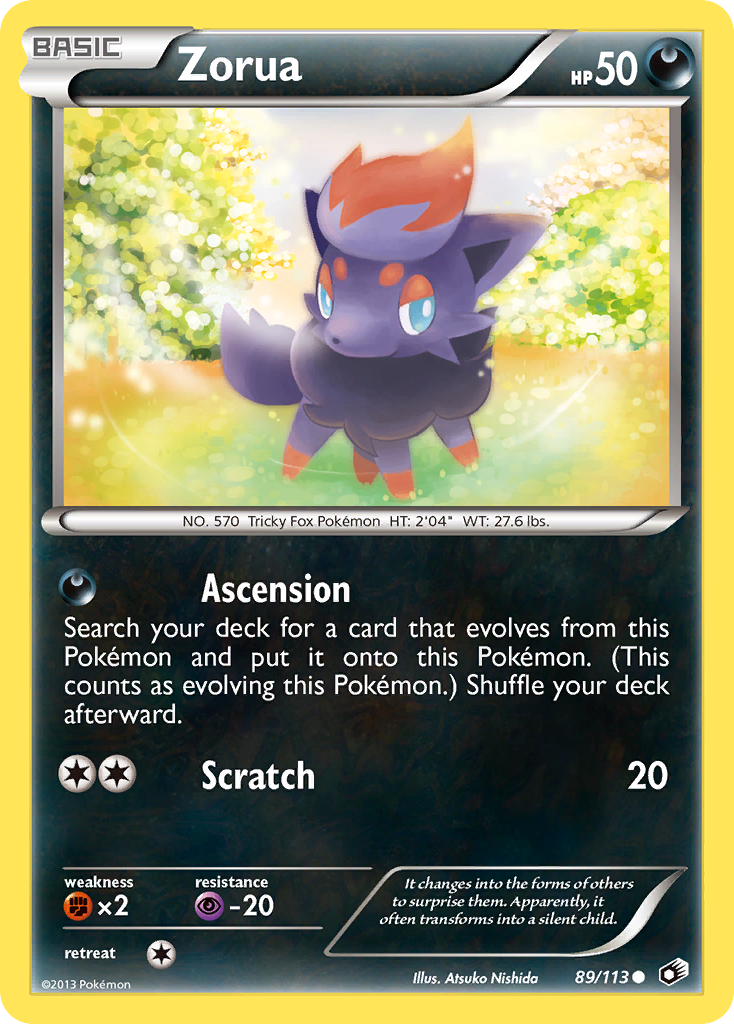 Zorua (89/113) [Black & White: Legendary Treasures] - The Mythic Store | 24h Order Processing
