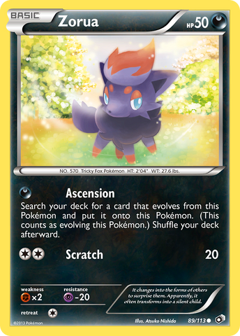 Zorua (89/113) [Black & White: Legendary Treasures] - The Mythic Store | 24h Order Processing