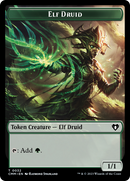 Elemental (0024) // Elf Druid Double-Sided Token [Commander Masters Tokens] - The Mythic Store | 24h Order Processing