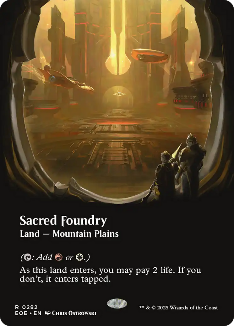 Sacred Foundry (Borderless) [Edge of Eternities] - The Mythic Store | 24h Order Processing