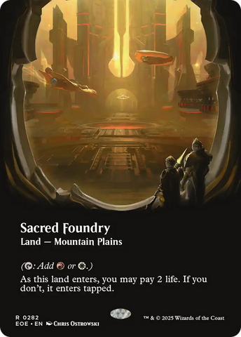 Sacred Foundry (Borderless) [Edge of Eternities] - The Mythic Store | 24h Order Processing