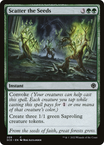 Scatter the Seeds [Starter Commander Decks] - The Mythic Store | 24h Order Processing