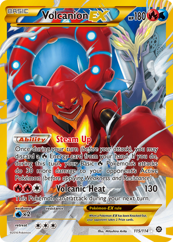 Volcanion EX (115/114) [XY: Steam Siege] - The Mythic Store | 24h Order Processing