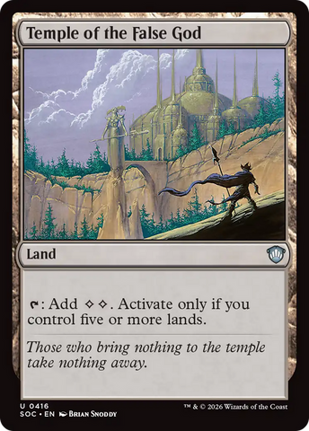 Temple of the False God [Secrets of Strixhaven Commander] - The Mythic Store | 24h Order Processing