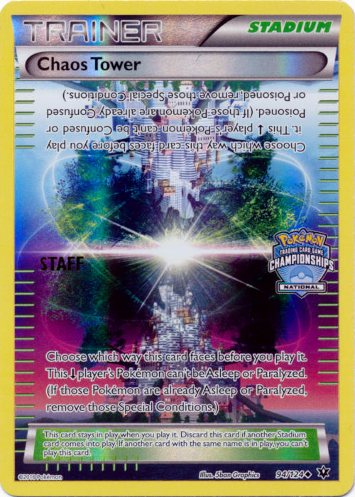 Chaos Tower (94/124) (National Championship Promo Staff) [XY: Fates Collide] - The Mythic Store | 24h Order Processing