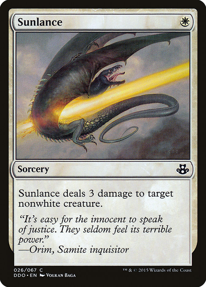 Sunlance [Duel Decks: Elspeth vs. Kiora] - The Mythic Store | 24h Order Processing