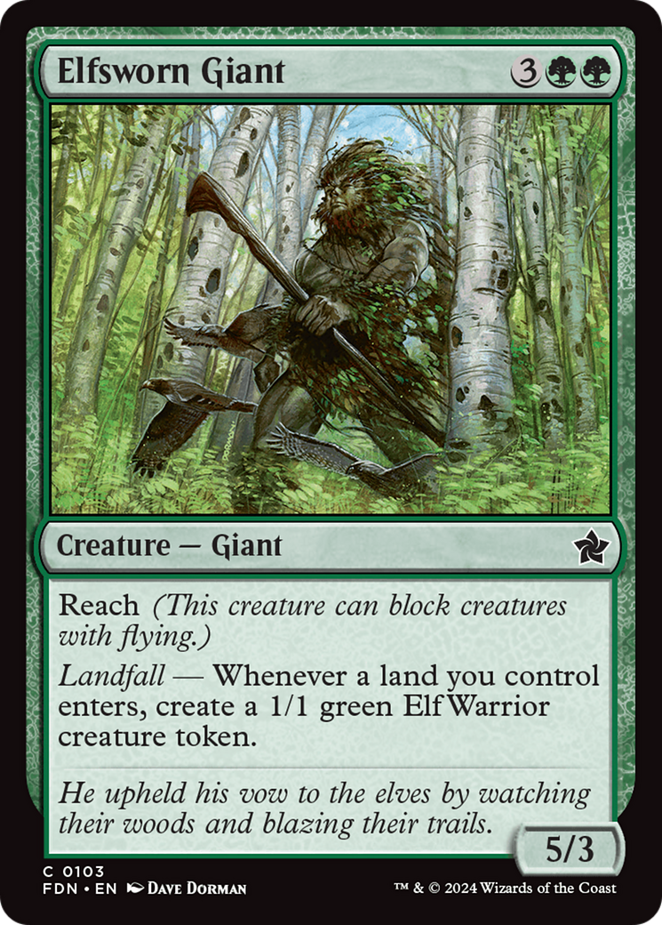 Elfsworn Giant [Foundations] - The Mythic Store | 24h Order Processing