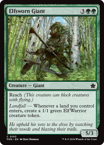 Elfsworn Giant [Foundations] - The Mythic Store | 24h Order Processing
