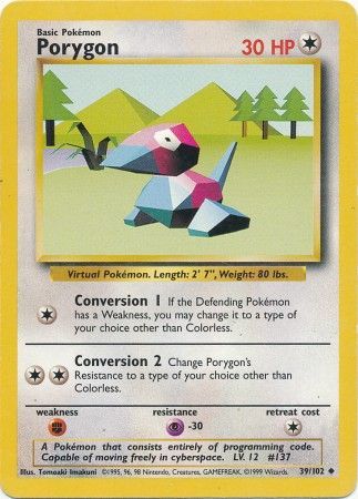 Porygon (39/102) [Base Set Unlimited] - The Mythic Store | 24h Order Processing