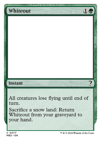 Whiteout [Mystery Booster 2] - The Mythic Store | 24h Order Processing