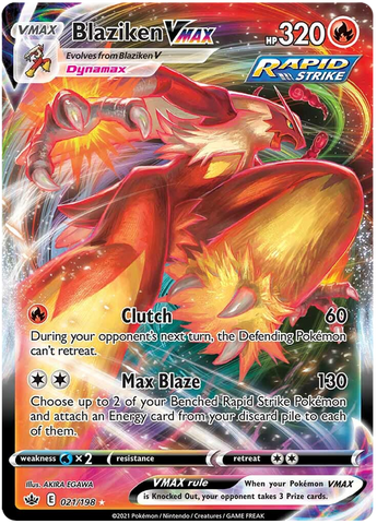 Blaziken VMAX (021/198) [Sword & Shield: Chilling Reign] - The Mythic Store | 24h Order Processing