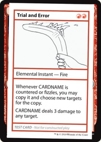 Trial and Error (2021 Edition) [Mystery Booster Playtest Cards] - The Mythic Store | 24h Order Processing