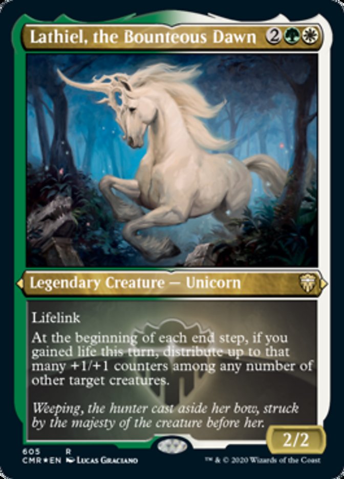 Lathiel, the Bounteous Dawn (Etched) [Commander Legends] - The Mythic Store | 24h Order Processing