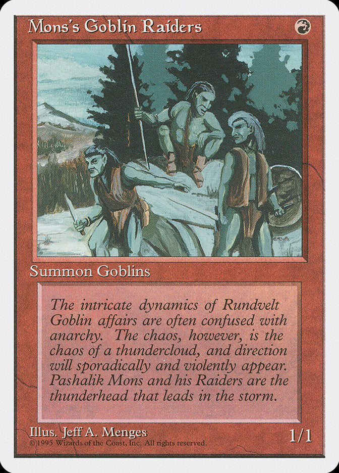 Mons's Goblin Raiders [Fourth Edition] - The Mythic Store | 24h Order Processing
