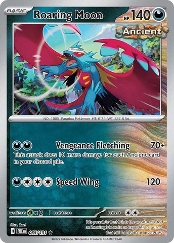 Roaring Moon (065/131) [Scarlet & Violet: Prismatic Evolutions] - The Mythic Store | 24h Order Processing