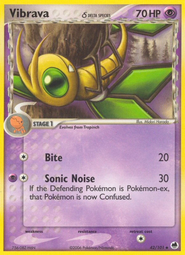 Vibrava (42/101) (Delta Species) [EX: Dragon Frontiers] - The Mythic Store | 24h Order Processing