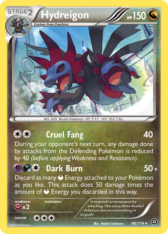 Hydreigon (86/114) [XY: Steam Siege] - The Mythic Store | 24h Order Processing