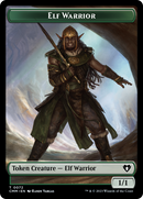 Elf Warrior // Cleric Double-Sided Token [Commander Masters Tokens] - The Mythic Store | 24h Order Processing