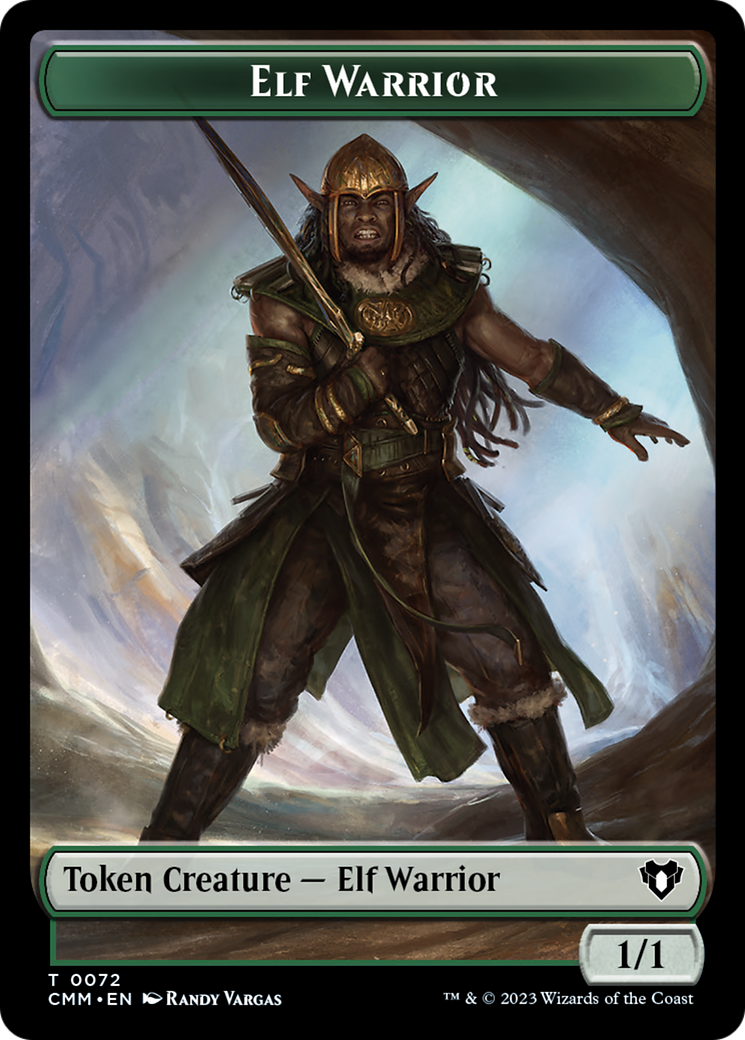 Elf Warrior // Cleric Double-Sided Token [Commander Masters Tokens] - The Mythic Store | 24h Order Processing