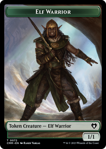 Elf Warrior // Cleric Double-Sided Token [Commander Masters Tokens] - The Mythic Store | 24h Order Processing