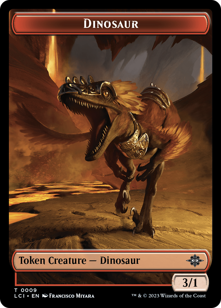 Copy // Dinosaur (0009) Double-Sided Token [The Lost Caverns of Ixalan Tokens] - The Mythic Store | 24h Order Processing