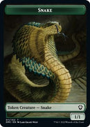 Snake // Hydra Double-Sided Token [Dominaria United Commander Tokens] - The Mythic Store | 24h Order Processing