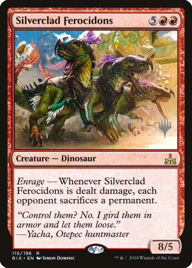 Silverclad Ferocidons (Promo Pack) [Rivals of Ixalan Promos] - The Mythic Store | 24h Order Processing