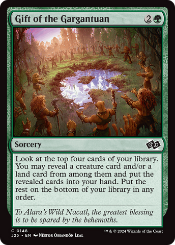 Gift of the Gargantuan [Foundations Jumpstart] - The Mythic Store | 24h Order Processing