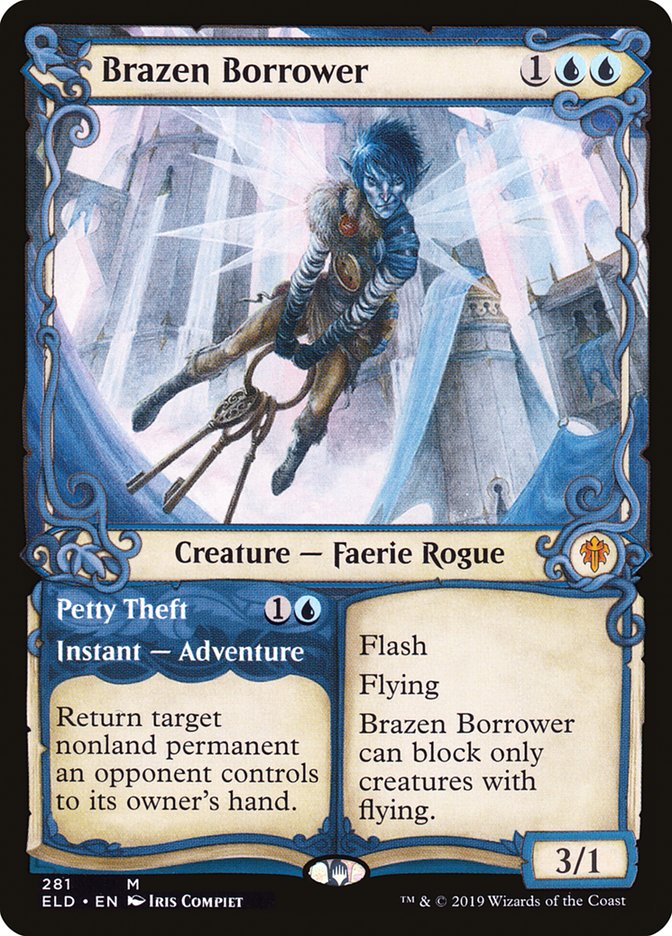 Brazen Borrower // Petty Theft (Showcase) [Throne of Eldraine] - The Mythic Store | 24h Order Processing