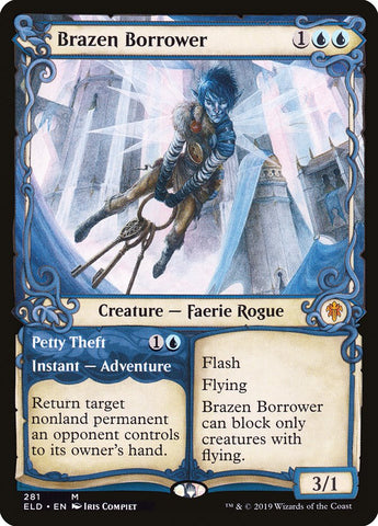 Brazen Borrower // Petty Theft (Showcase) [Throne of Eldraine] - The Mythic Store | 24h Order Processing