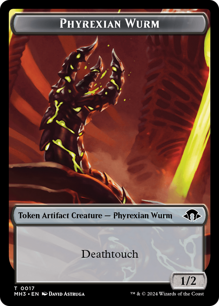 Phyrexian Wurm (0017) // Energy Reserve Double-Sided Token [Modern Horizons 3 Tokens] - The Mythic Store | 24h Order Processing