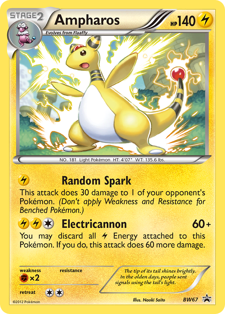 Ampharos (BW67) [Black & White: Black Star Promos] - The Mythic Store | 24h Order Processing