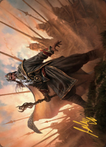 Hazezon, Shaper of Sand Art Card (Gold-Stamped Signature) [Dominaria United Art Series] - The Mythic Store | 24h Order Processing