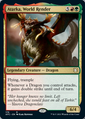 Atarka, World Render [Dungeons & Dragons: Adventures in the Forgotten Realms Commander] - The Mythic Store | 24h Order Processing
