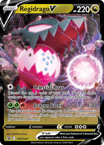 Regidrago V (SWSH281) (Jumbo Card) [Sword & Shield: Black Star Promos] - The Mythic Store | 24h Order Processing