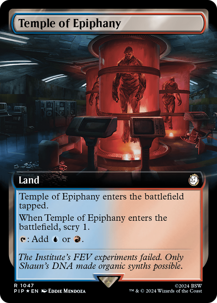 Temple of Epiphany (Extended Art) (Surge Foil) [Fallout] - The Mythic Store | 24h Order Processing