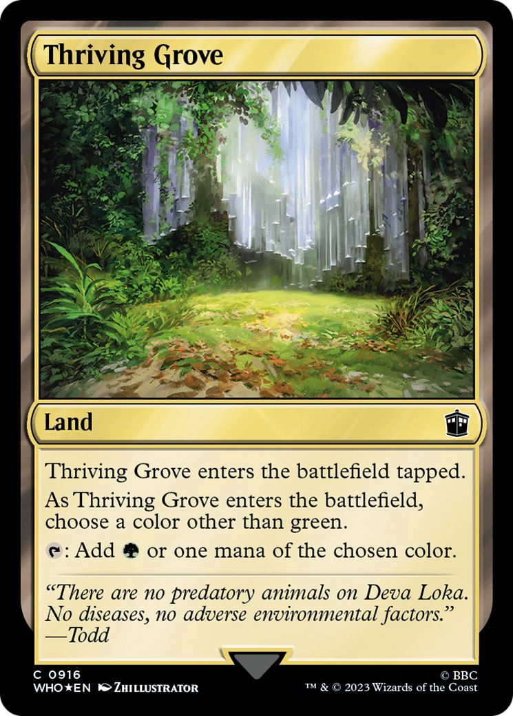 Thriving Grove (Surge Foil) [Doctor Who] - The Mythic Store | 24h Order Processing