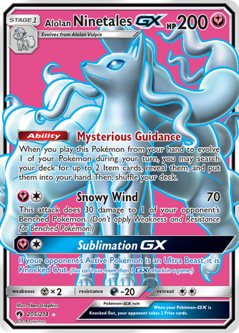 Alolan Ninetales GX (205/214) [Sun & Moon: Lost Thunder] - The Mythic Store | 24h Order Processing