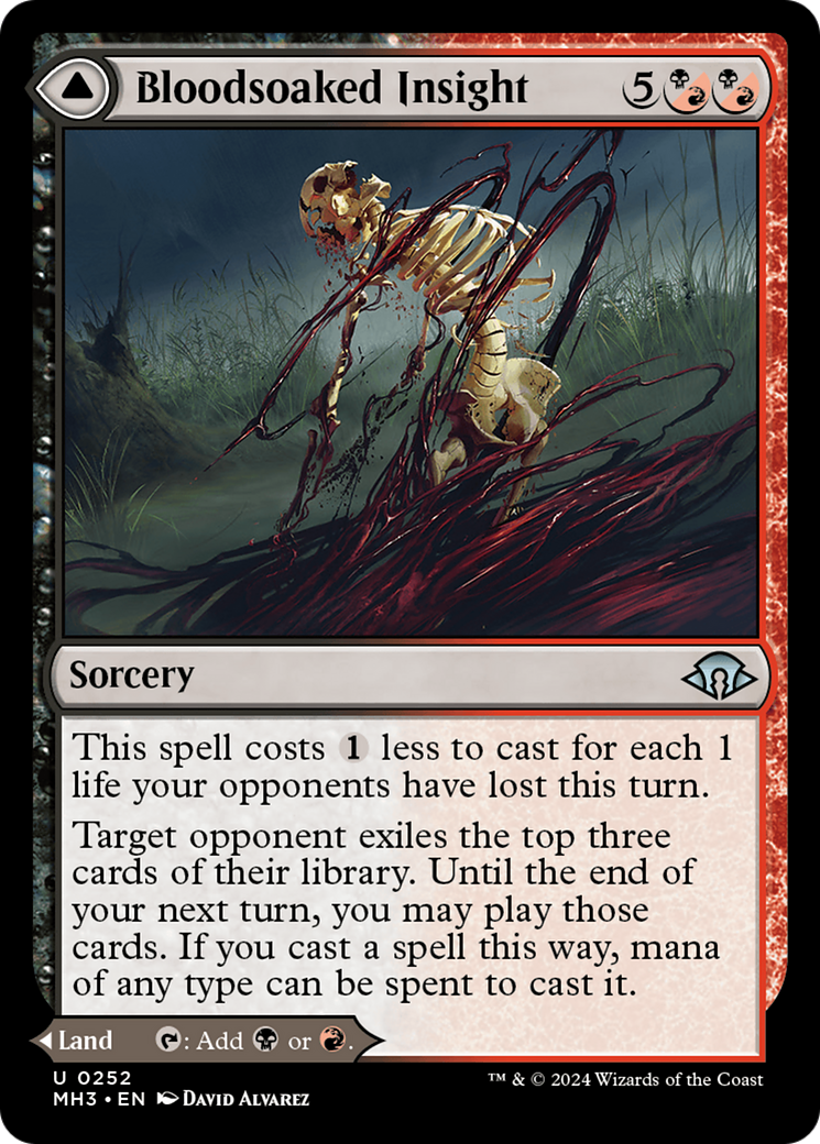 Bloodsoaked Insight // Sanguine Morass [Modern Horizons 3] - The Mythic Store | 24h Order Processing